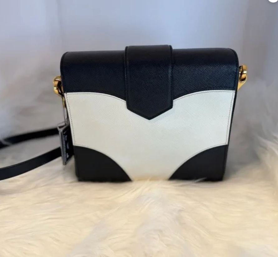 Prada Saffiano Colorblock Box Bag