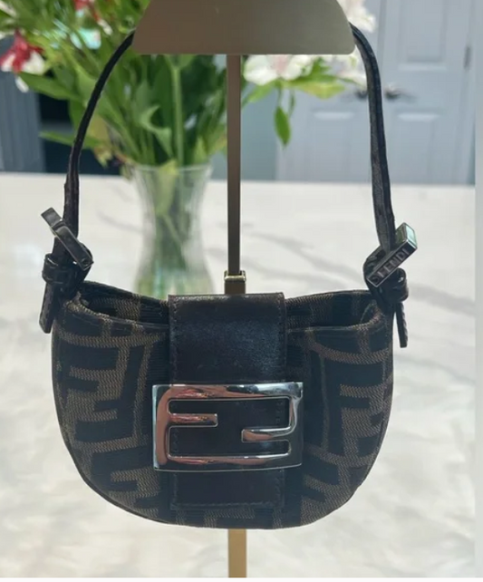 Fendi Zucca Mini Croissant Bag
