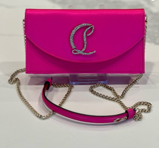 Christian Louboutin Loubi54 Satin Chain Bag