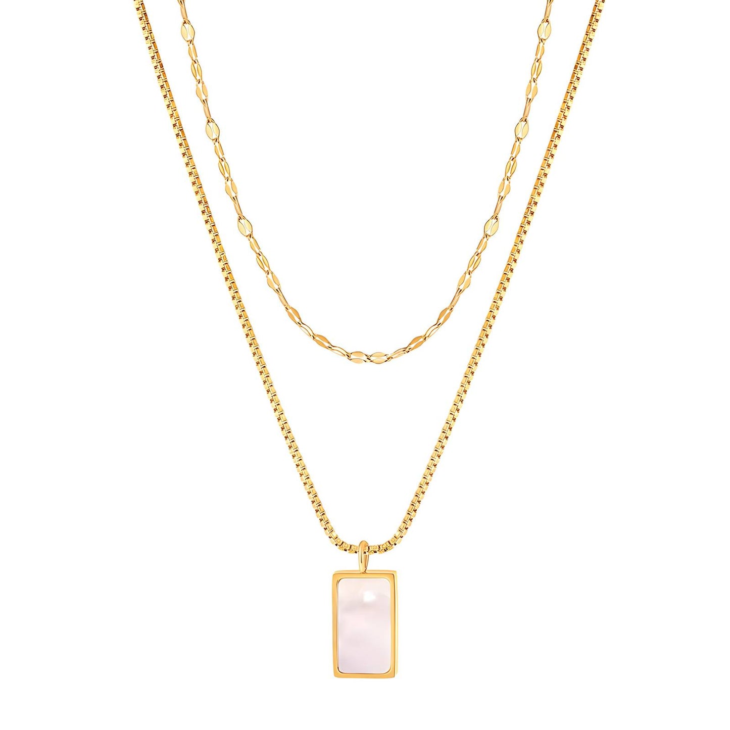 Sola Drop Duo Necklace