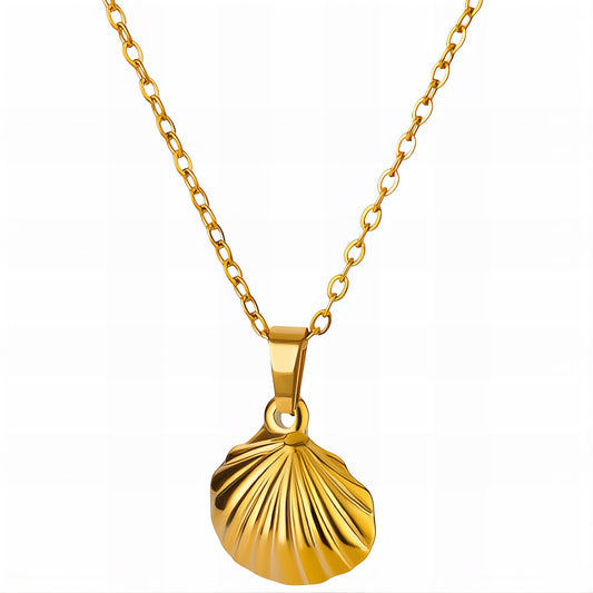 Sunlit Shell Necklace