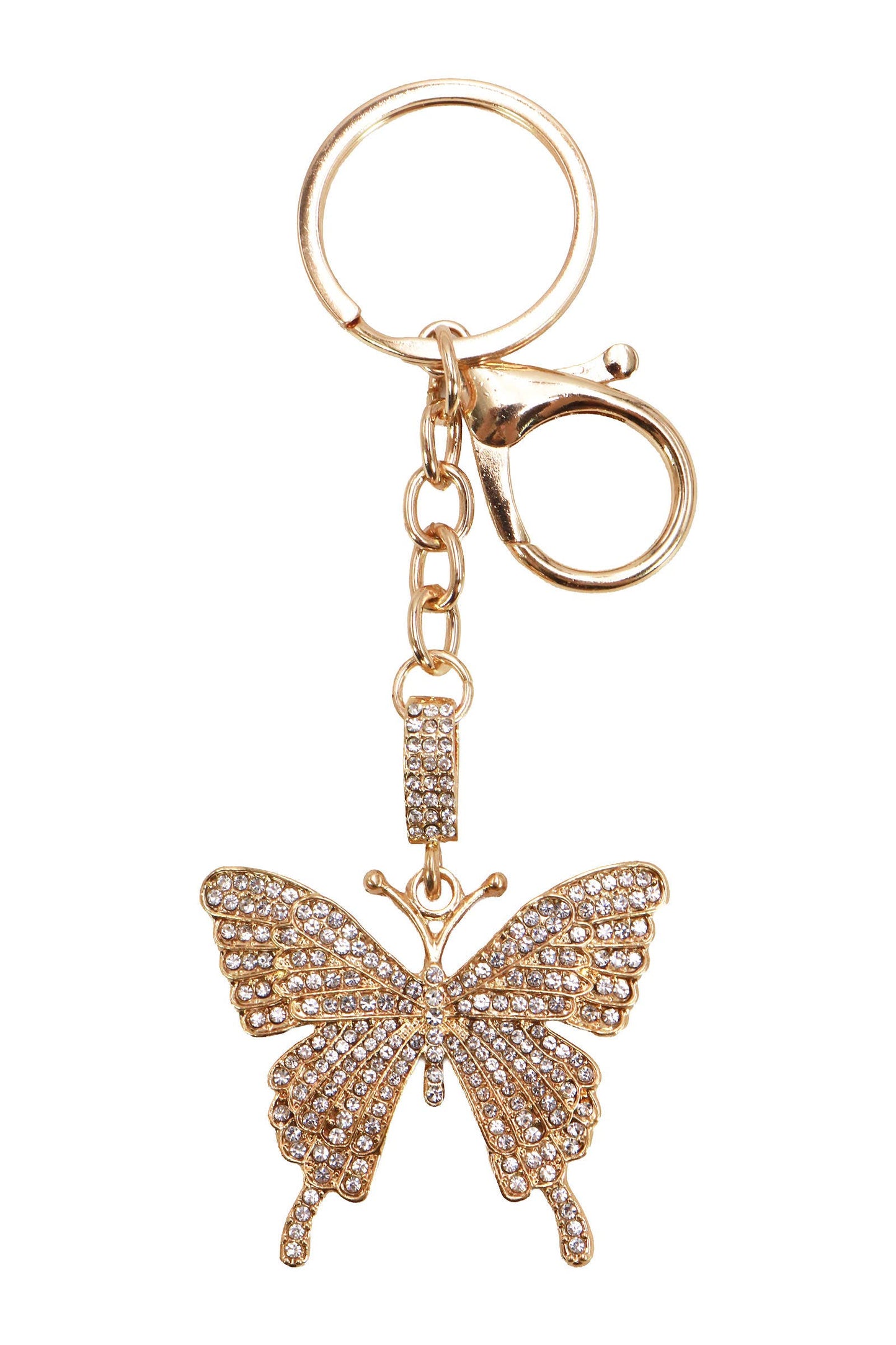 Classic Butterfly Bling Rhinestone Key Chain