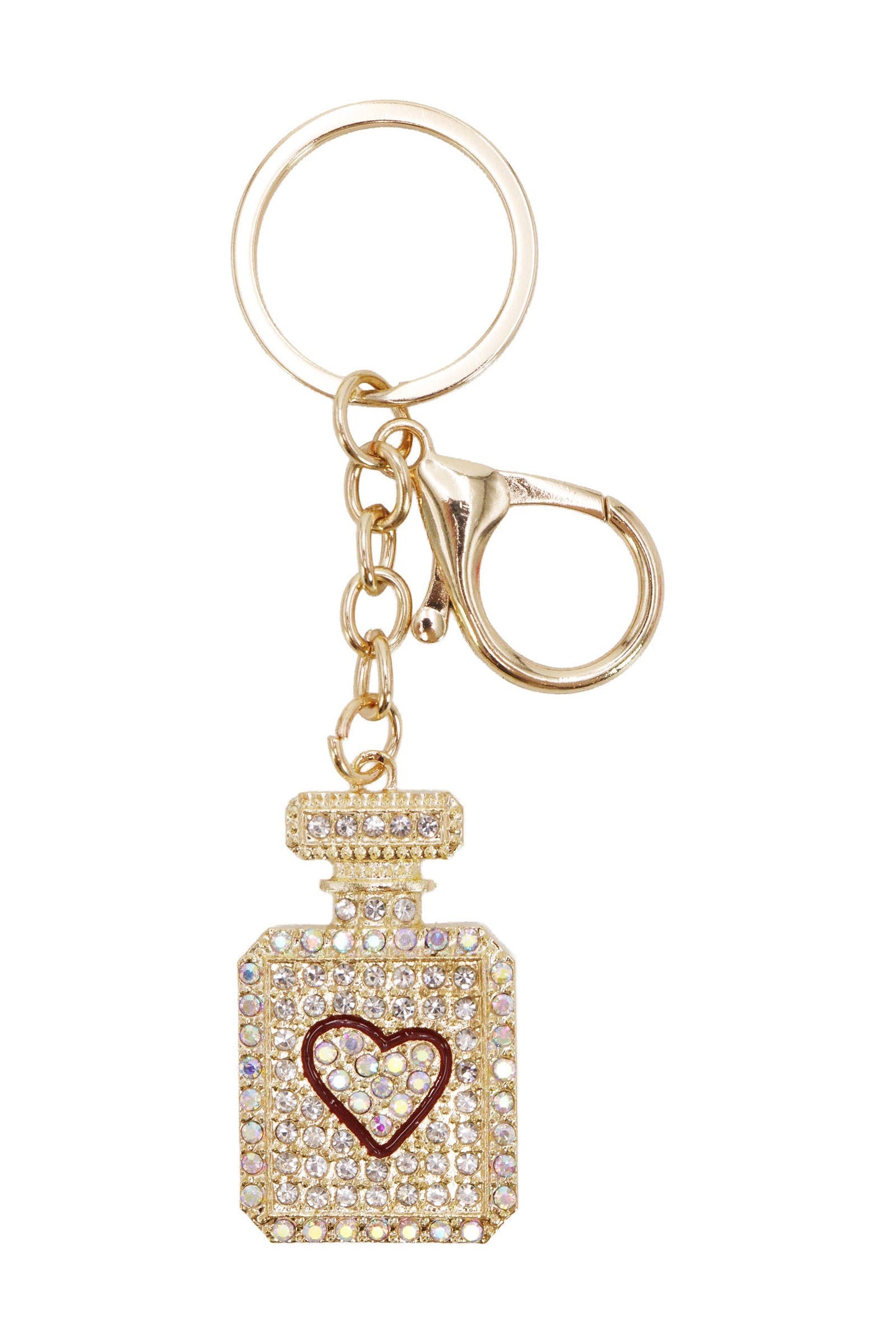 Love Perfume Bling Rhinestone Key Chain