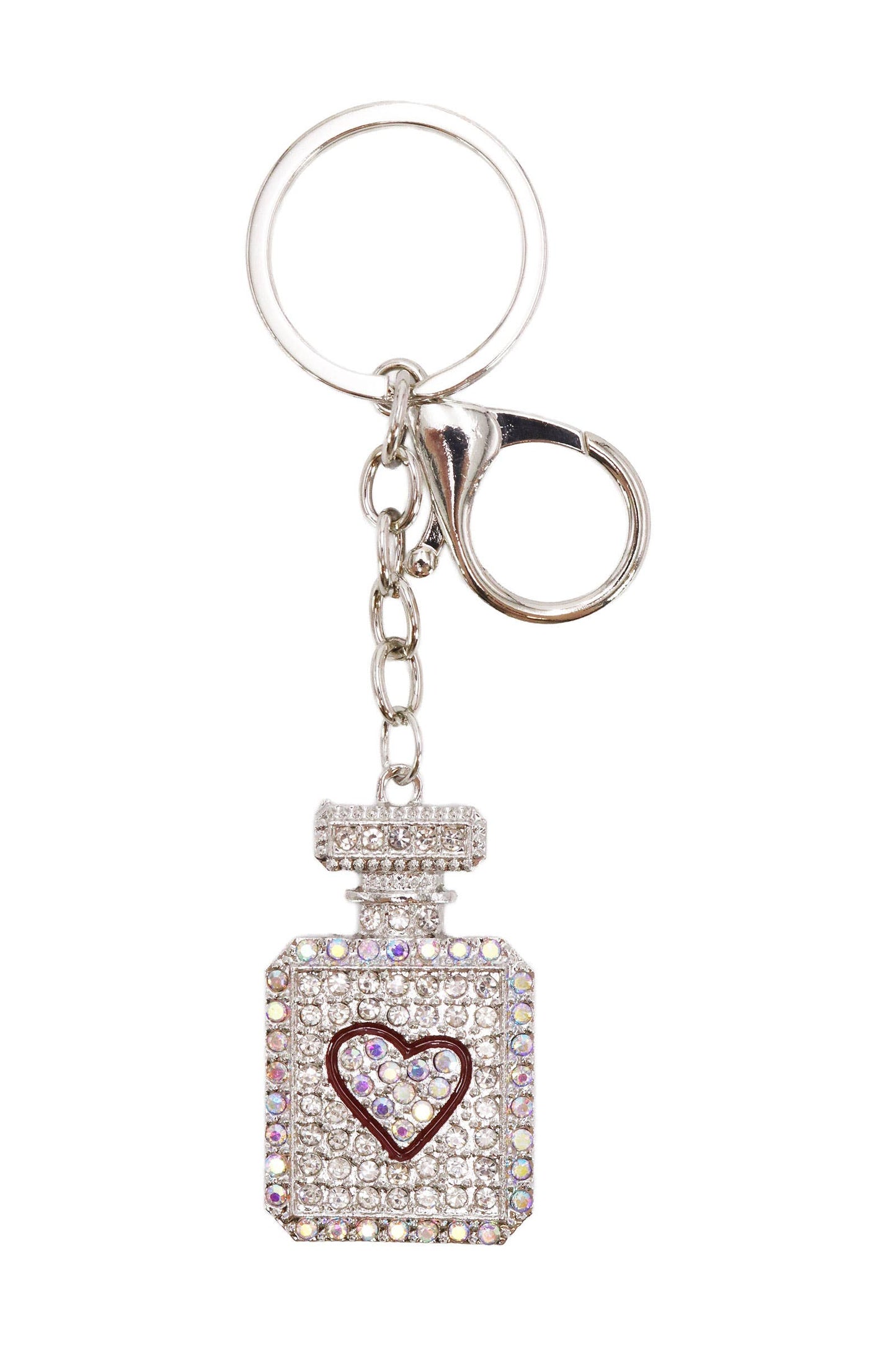 Love Perfume Bling Rhinestone Key Chain