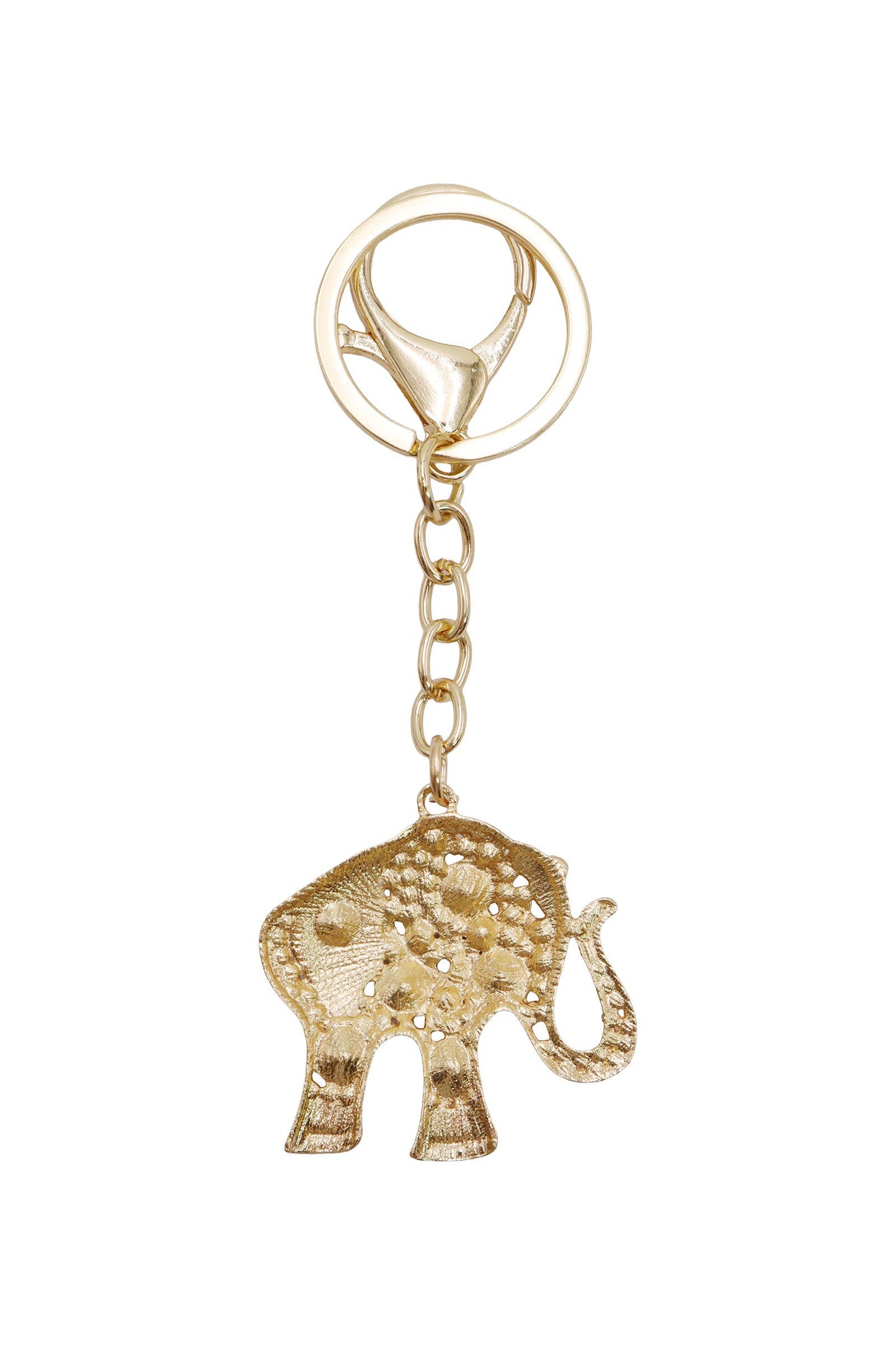 Lucky Ethnic Elephant Rhinestone Key Chain