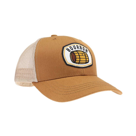 Bourbon Trucker Hat – Whiskey Barrel Mesh Snapback Cap for Bourbon Lovers Unisex