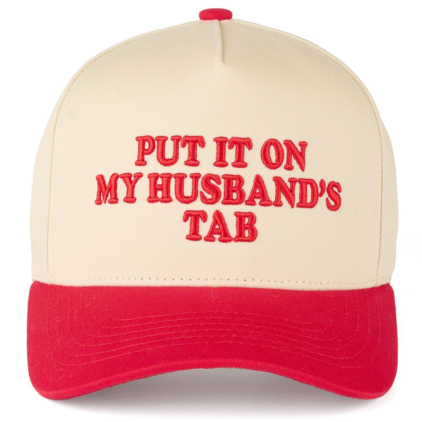 C.C PUT IT ON MY HUSBAND'S TAB Letter Trucker Hat