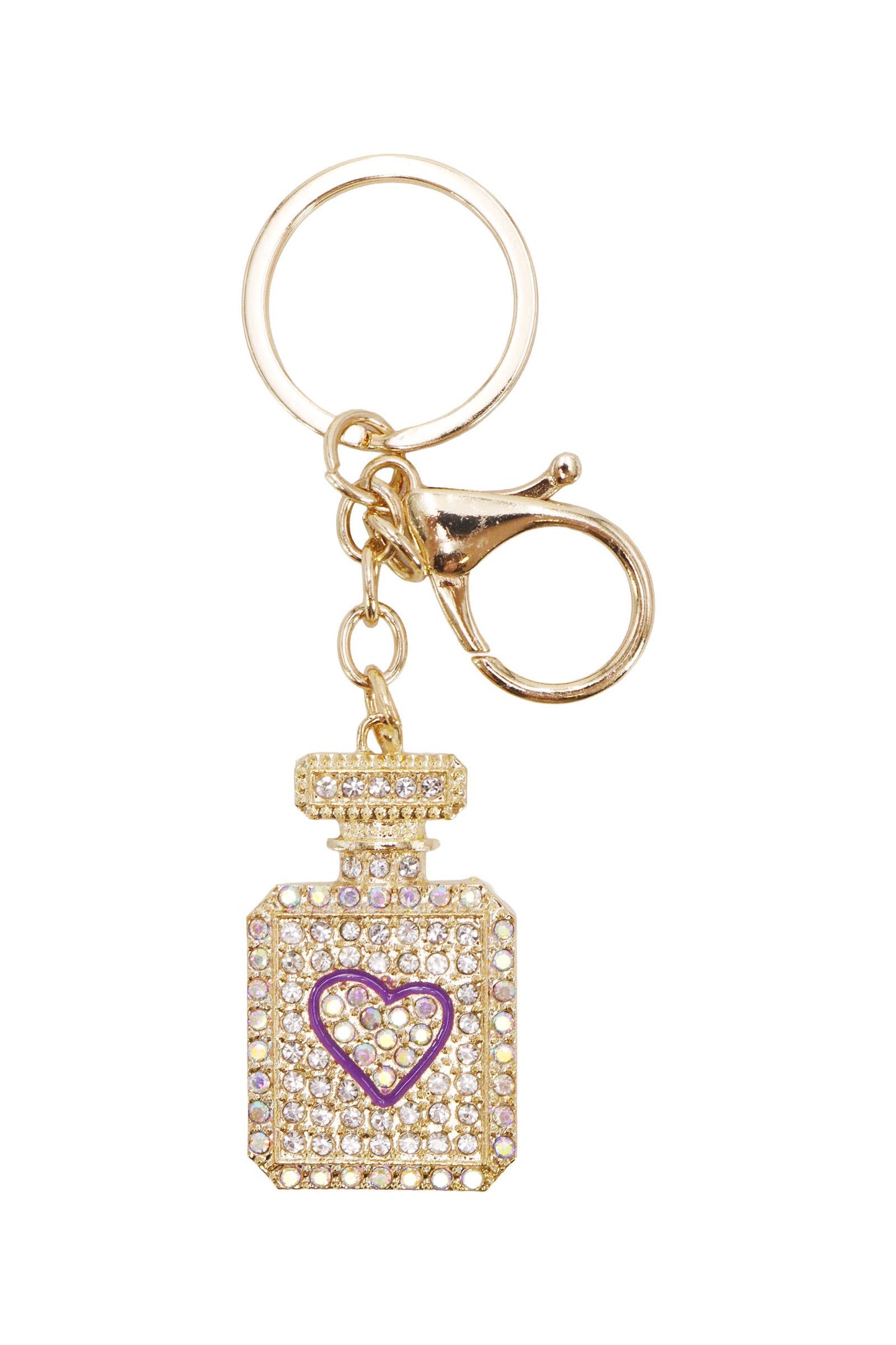 Love Perfume Bling Rhinestone Key Chain